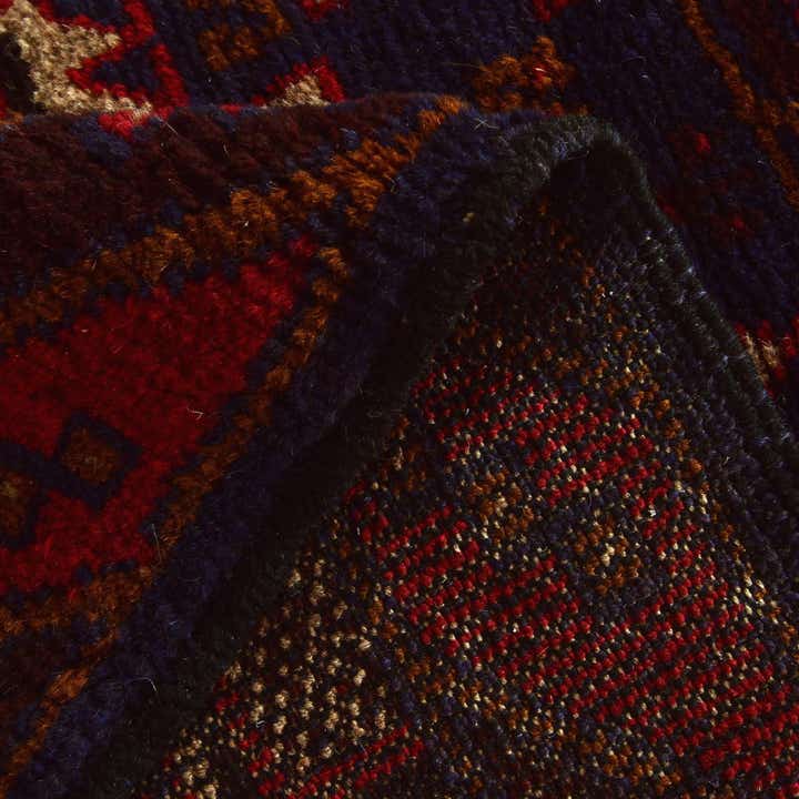 3' x 4' 5 Hand Knotted Balouch Persian Wool Rug