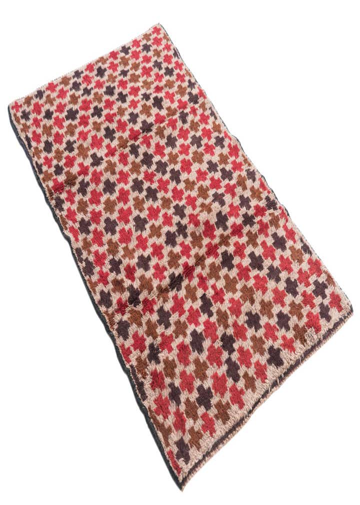 2' 9 x 4' 7 Hand Knotted Balouch Persian Wool Rug