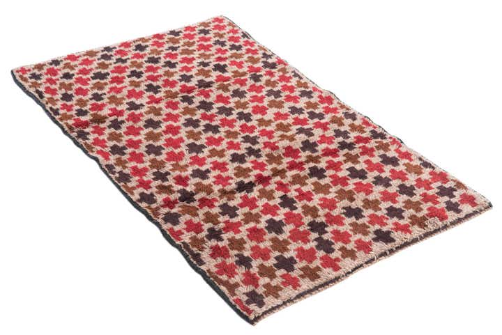 2' 9 x 4' 7 Hand Knotted Balouch Persian Wool Rug