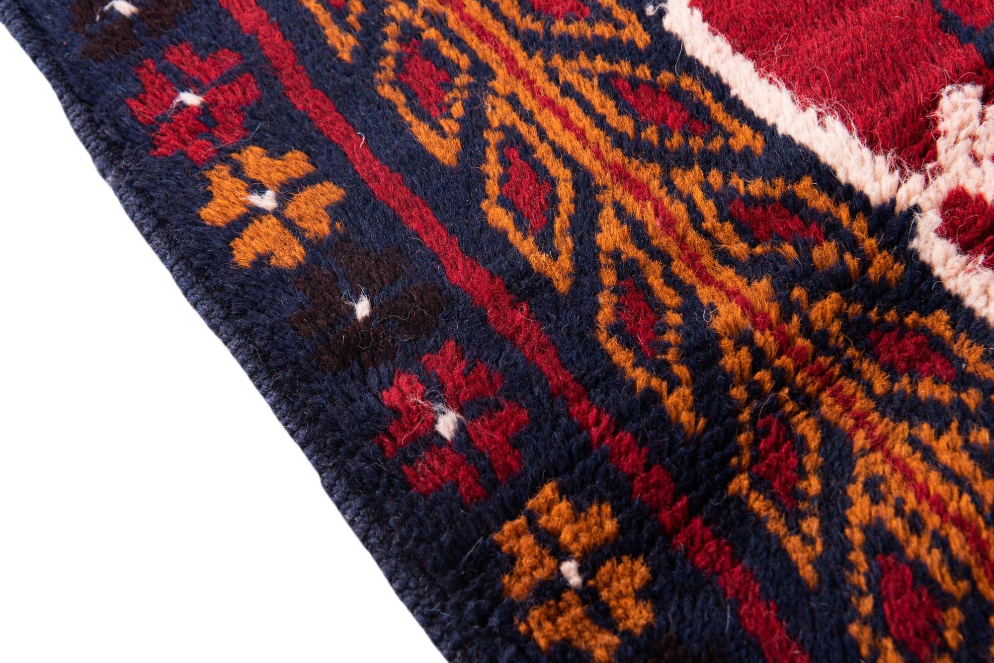 2' 10 x 4' 9 Hand Knotted Balouch Persian Wool Rug