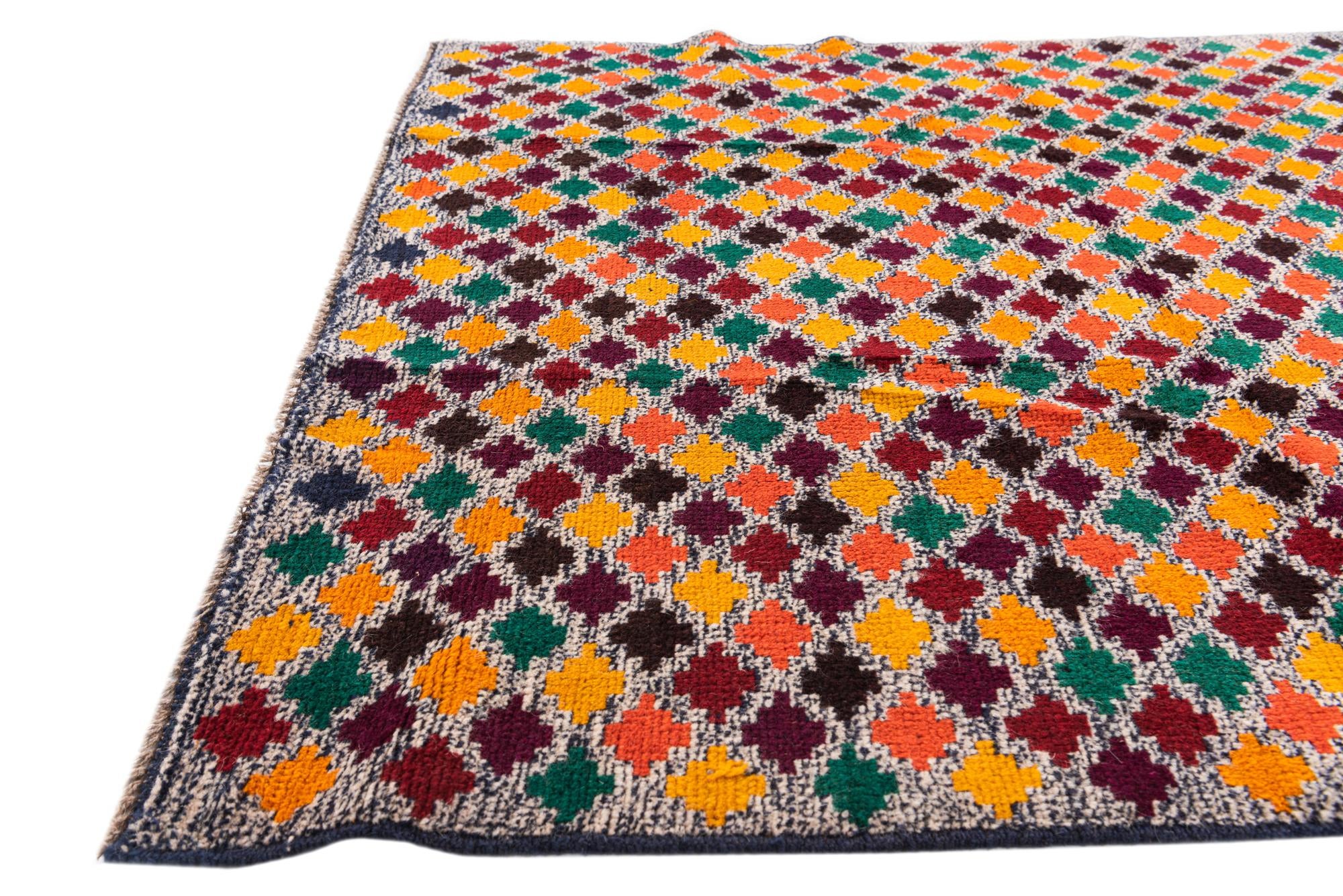 3' 10 x 5' 10 Hand Knotted Balouch Wool Rug