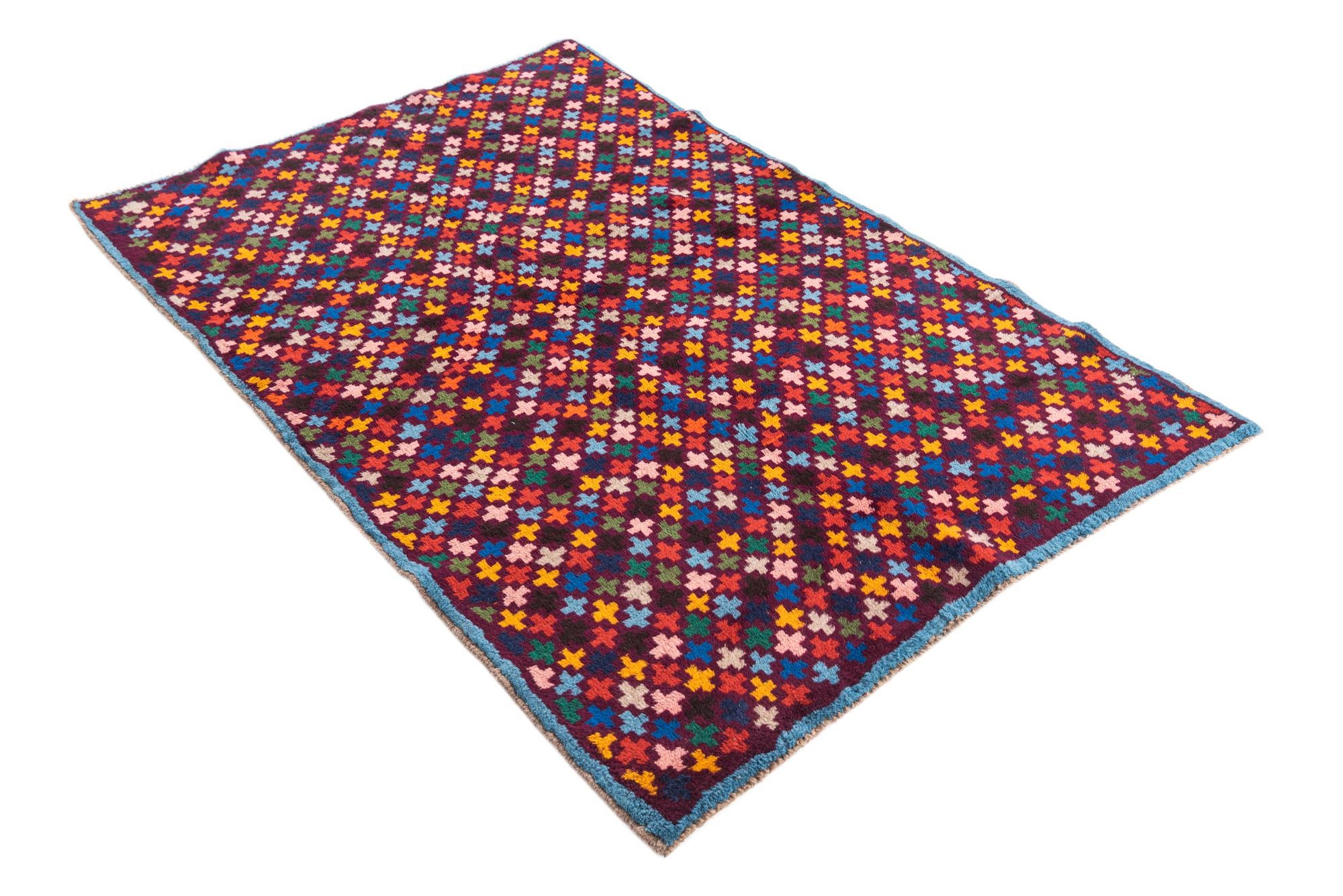 3' 10 x 5' 9 Hand Knotted Balouch Wool Rug