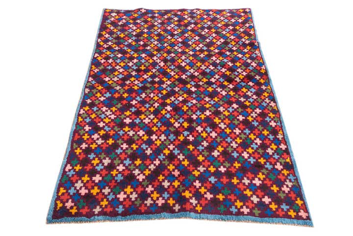 3' 10 x 5' 9 Hand Knotted Balouch Wool Rug