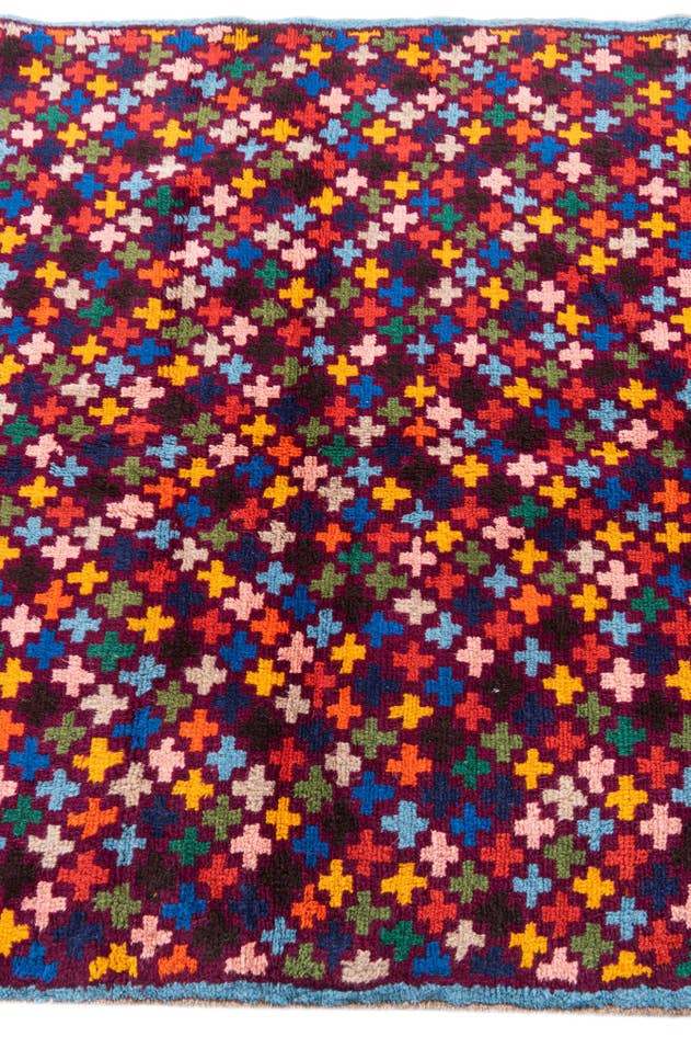 Detail image of 3' 10 x 5' 9 Hand Knotted Balouch Wool Rug