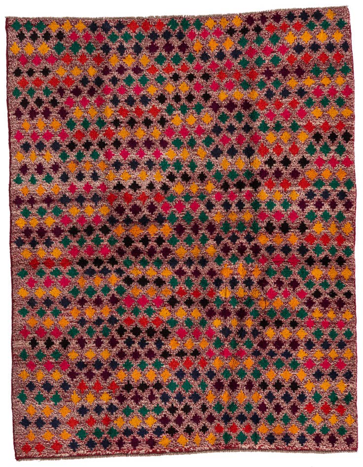 Detail image of 4' 2 x 5' 6 Hand Knotted Balouch Wool Rug