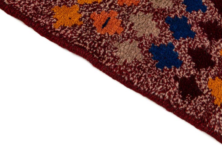 Detail image of 6' x 7' 9 Hand Knotted Balouch Wool Rug