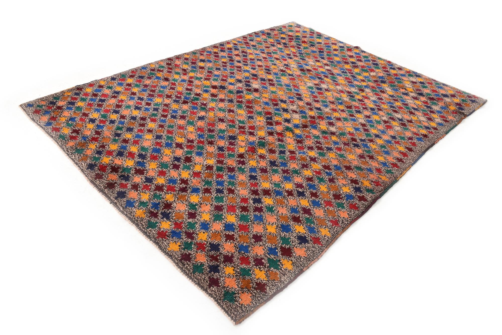 6' x 8' 4 Hand Knotted Balouch Wool Rug