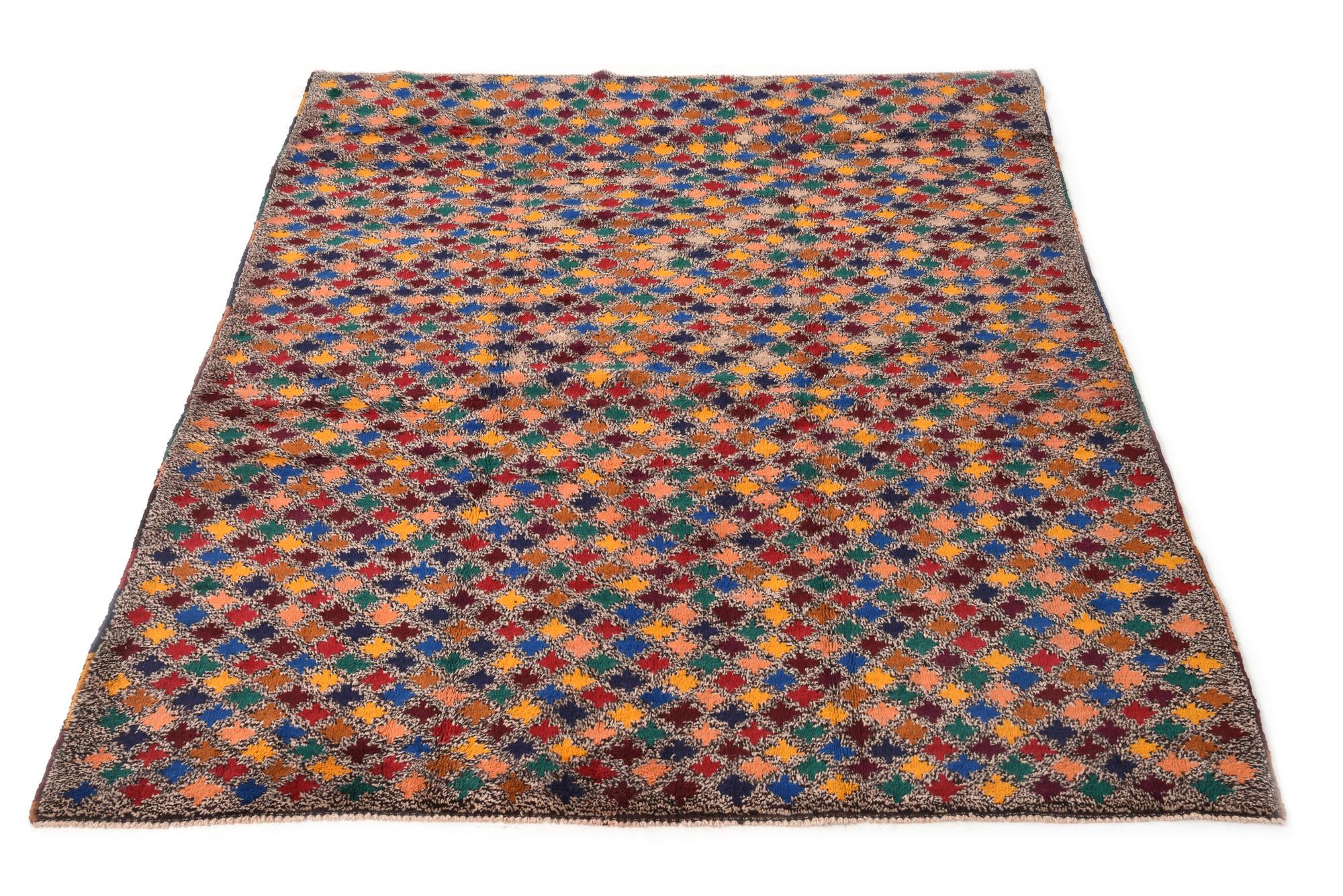 6' x 8' 4 Hand Knotted Balouch Wool Rug