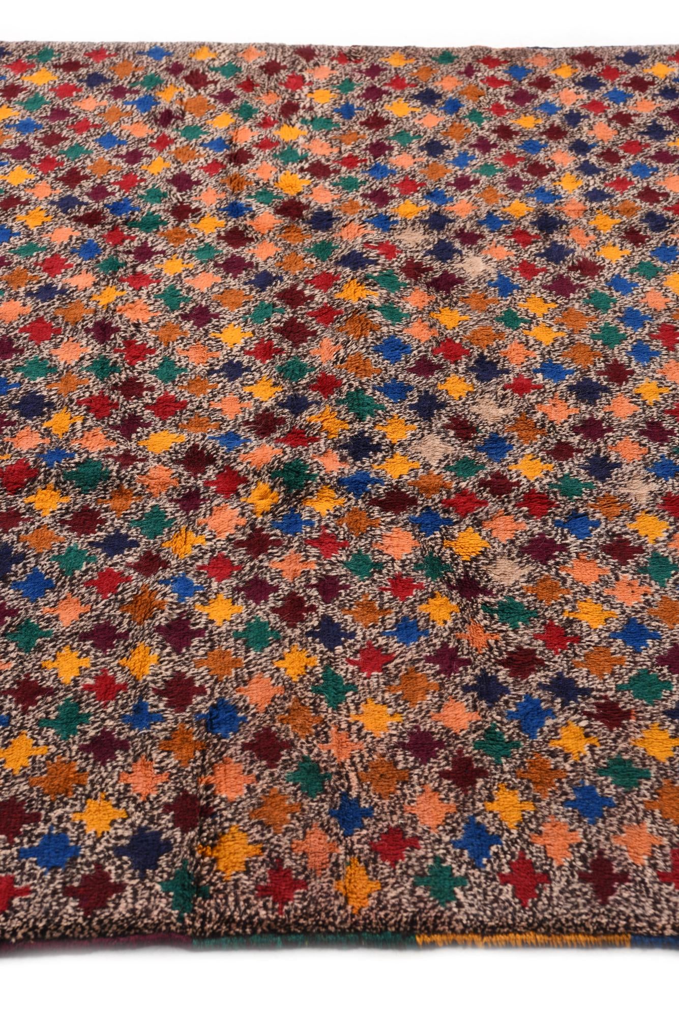 6' x 8' 4 Hand Knotted Balouch Wool Rug