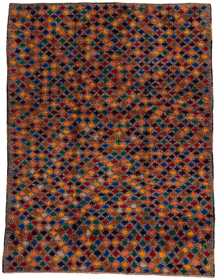 Detail image of 6' x 8' 4 Hand Knotted Balouch Wool Rug