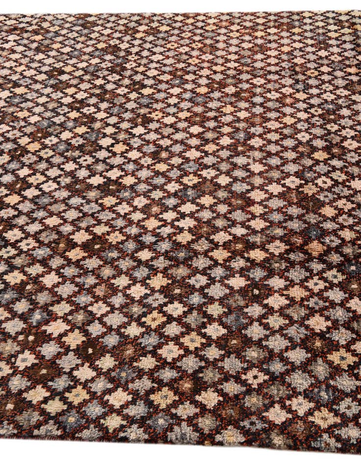 Detail image of 6' 6 x 10'  Hand Knotted Balouch Wool Rug