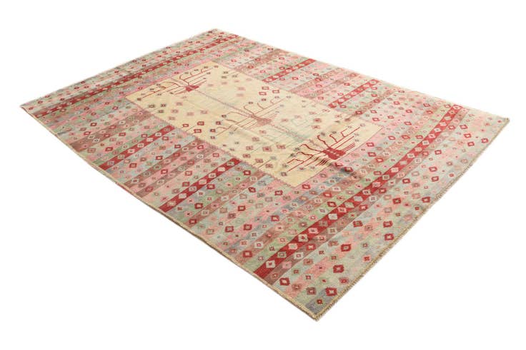 Detail image of 6' 4 x 8' 8 Hand Knotted Balouch Wool Rug