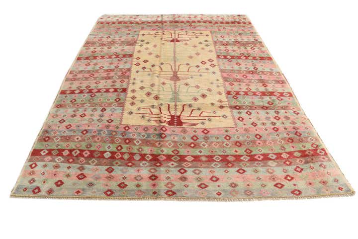 6' 4 x 8' 8 Hand Knotted Balouch Wool Rug