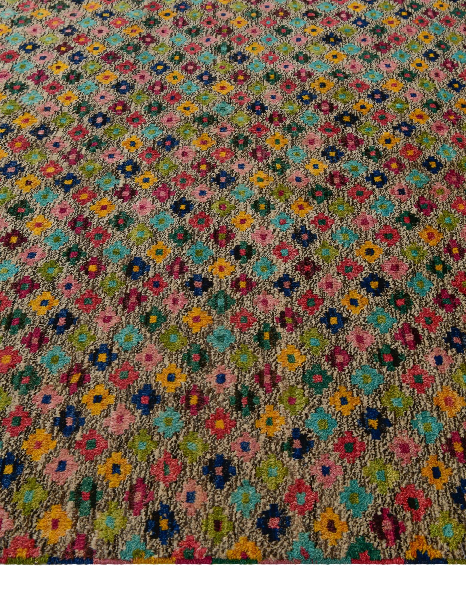 6' 11 x 9' 7 Hand Knotted Balouch Wool Rug