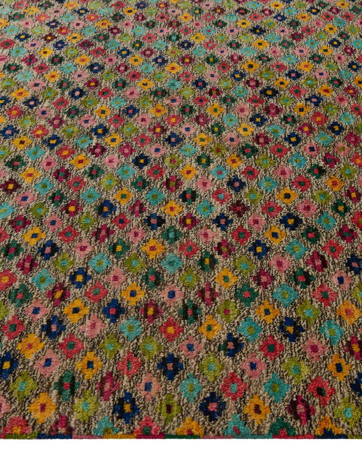 6' 11 x 9' 7 Hand Knotted Balouch Wool Rug