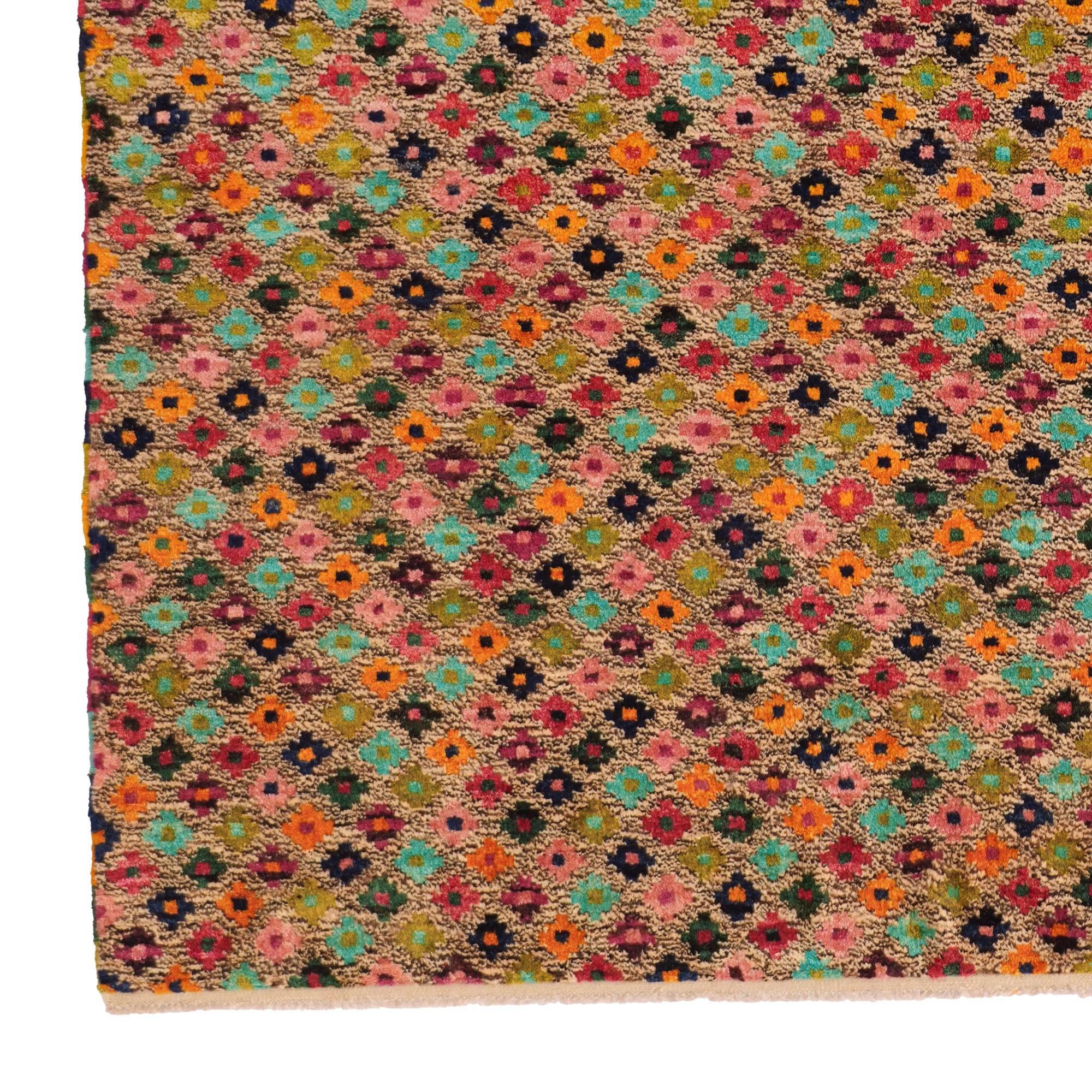 6' 11 x 9' 7 Hand Knotted Balouch Wool Rug