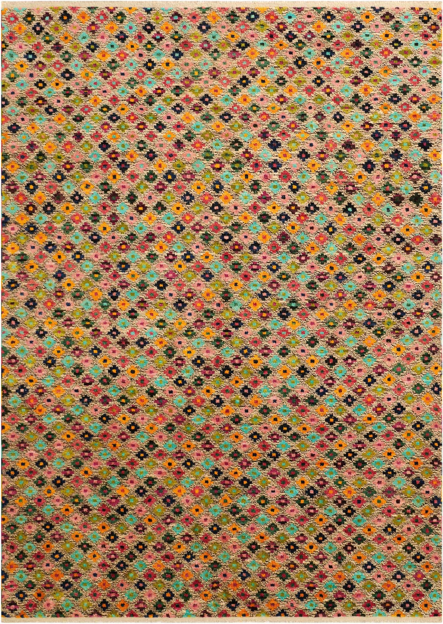 6' 11 x 9' 7 Hand Knotted Balouch Wool Rug