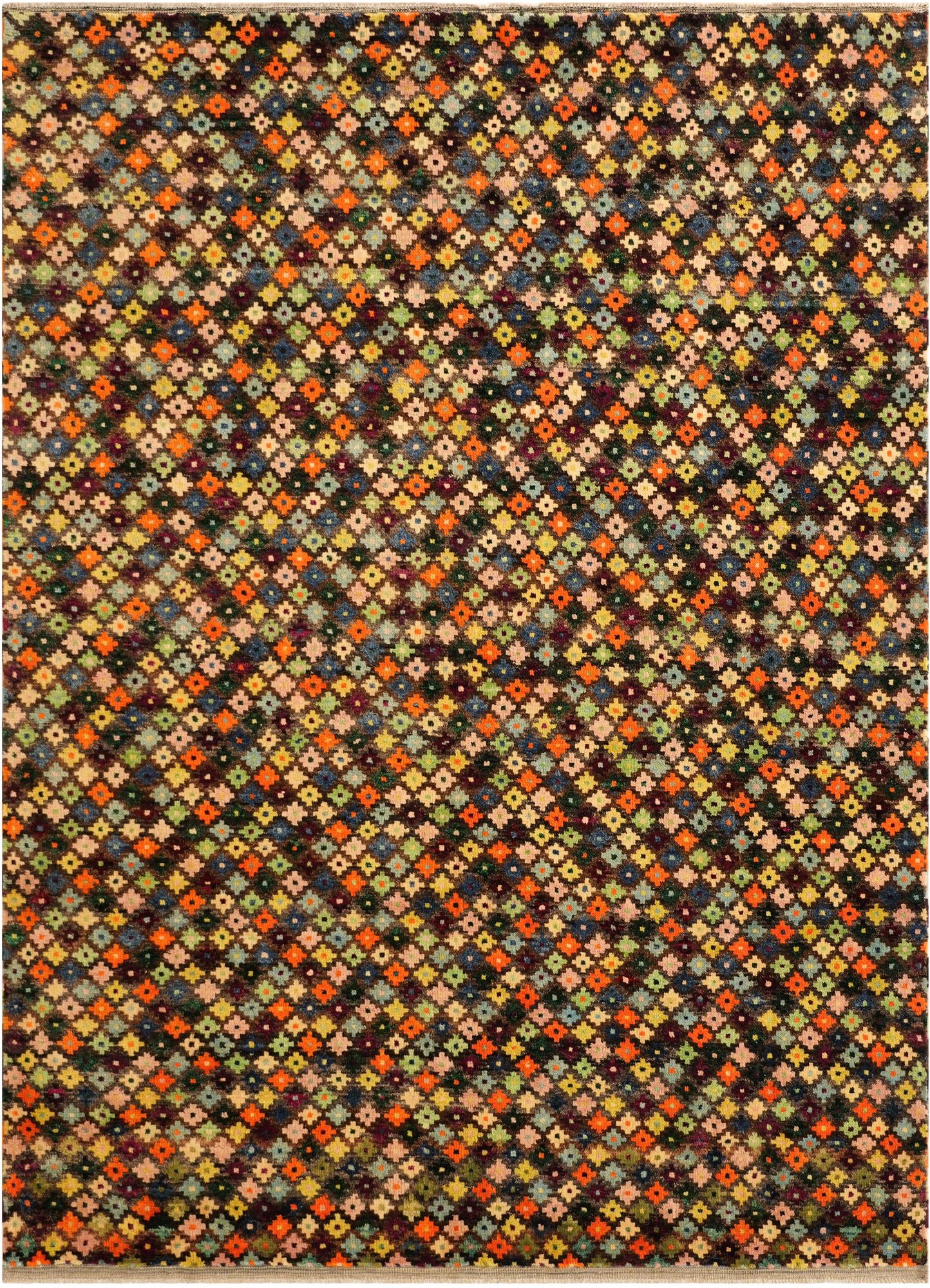 7' 1 x 9' 8 Hand Knotted Balouch Wool Rug