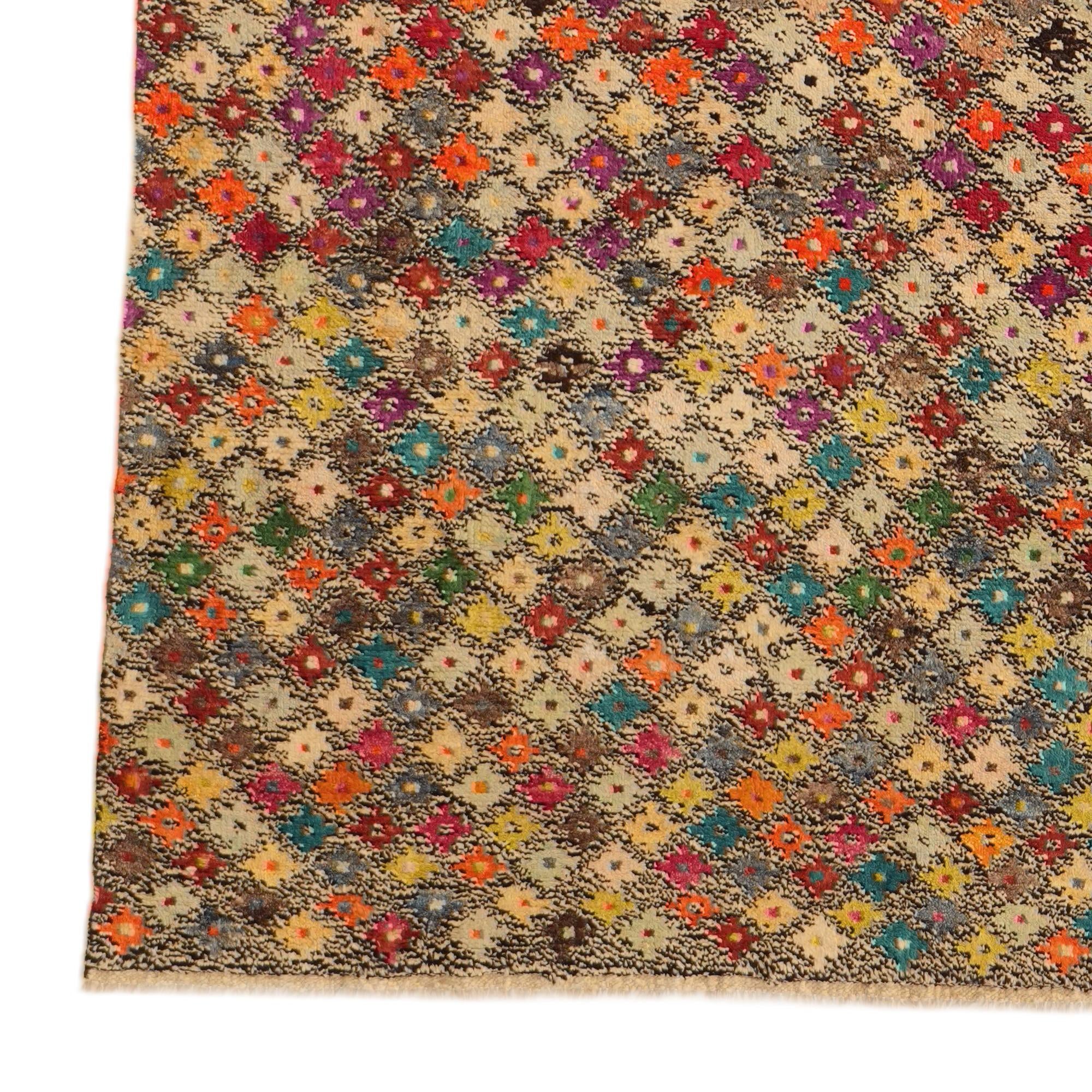 5' 8 x 8' 2 Hand Knotted Balouch Wool Rug