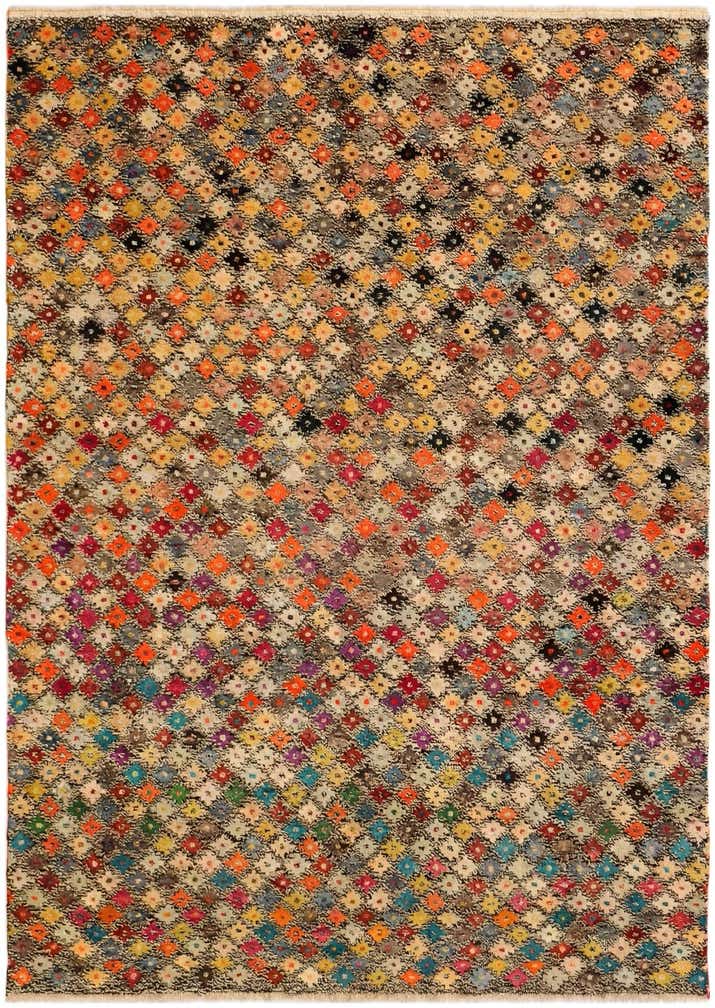 5' 8 x 8' 2 Hand Knotted Balouch Wool Rug