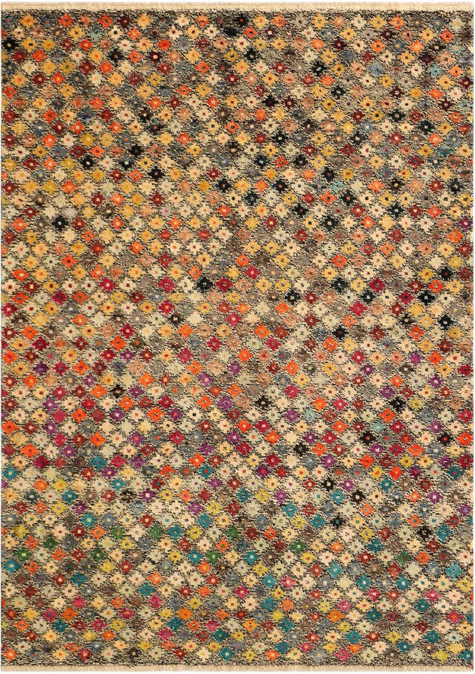 Detail image of 5' 8 x 8' 2 Hand Knotted Balouch Wool Rug