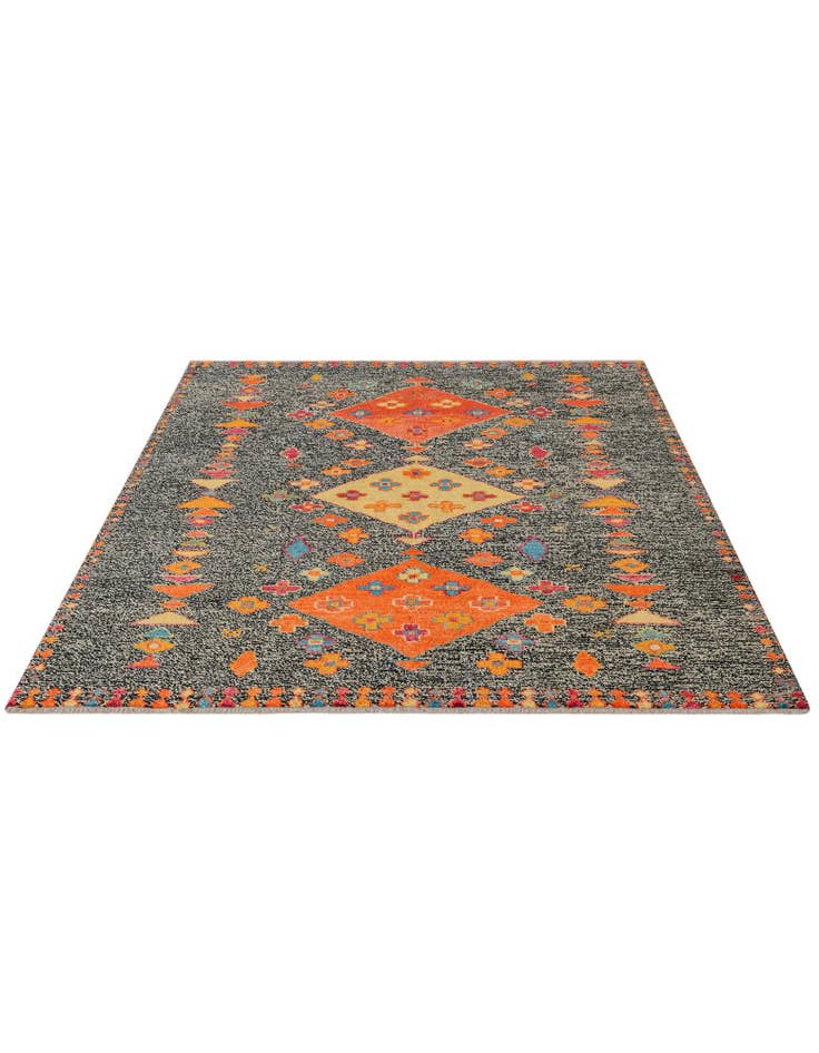 Detail image of 5' 11 x 8' 1 Hand Knotted Balouch Wool Rug