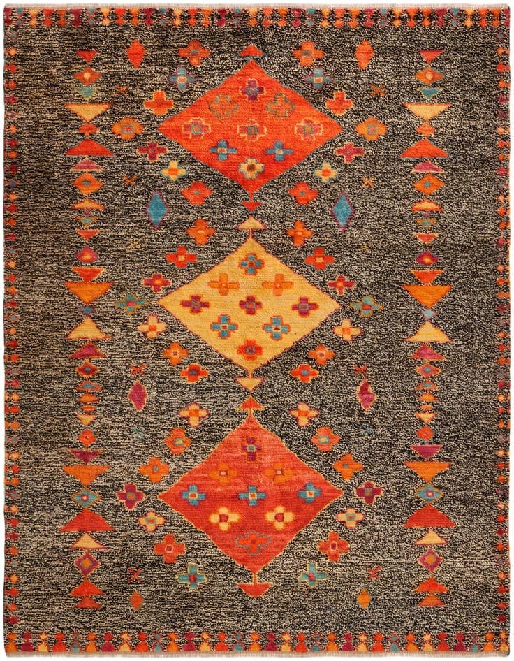 Detail image of 5' 11 x 8' 1 Hand Knotted Balouch Wool Rug