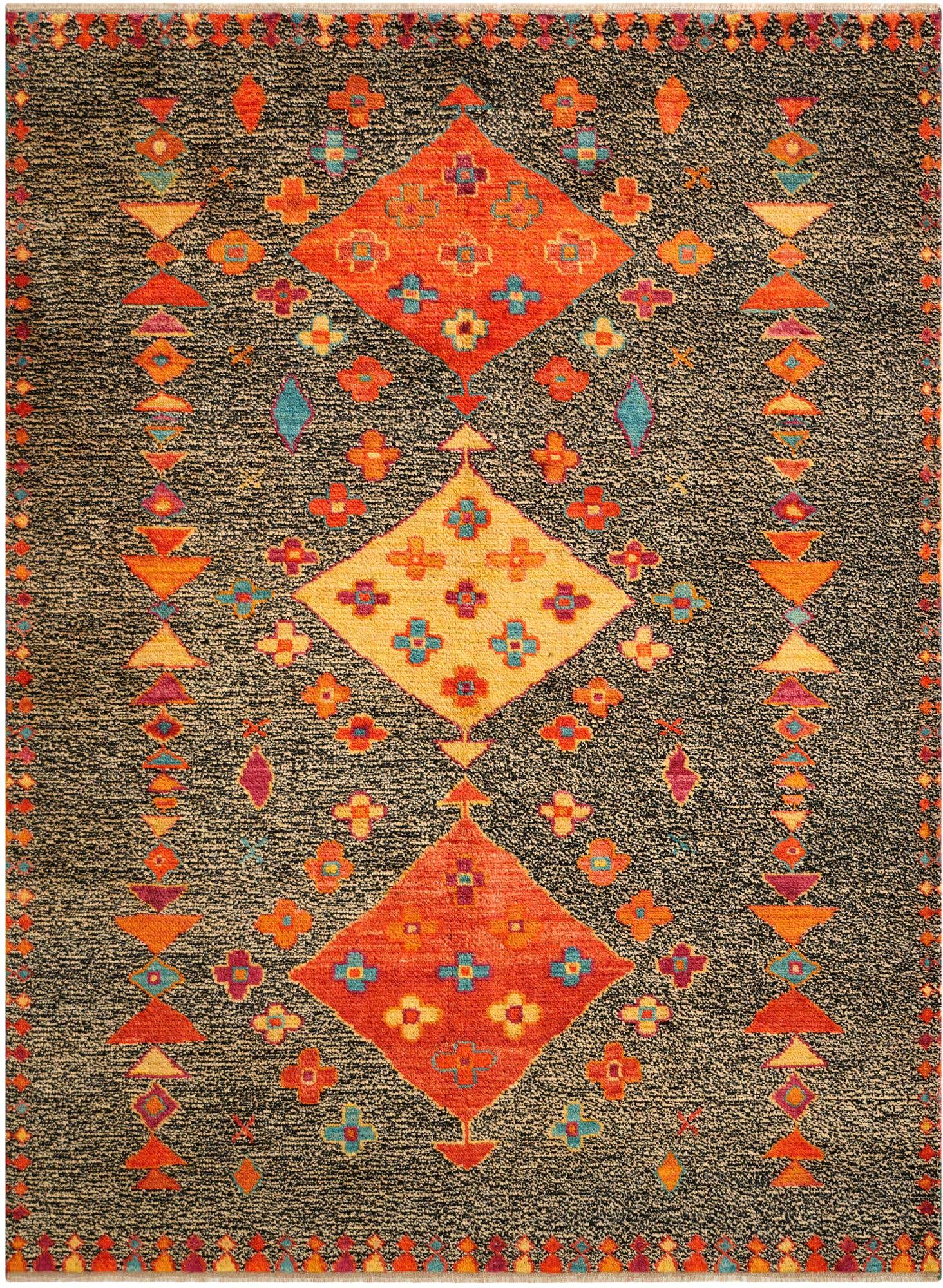 5' 11 x 8' 1 Hand Knotted Balouch Wool Rug