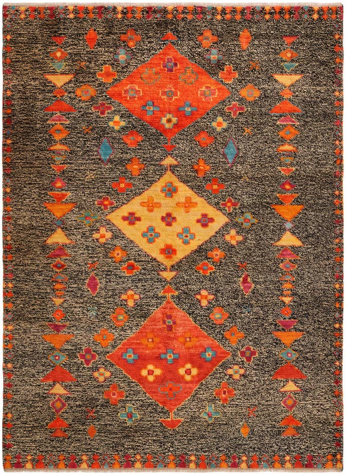 Detail image of 5' 11 x 8' 1 Hand Knotted Balouch Wool Rug