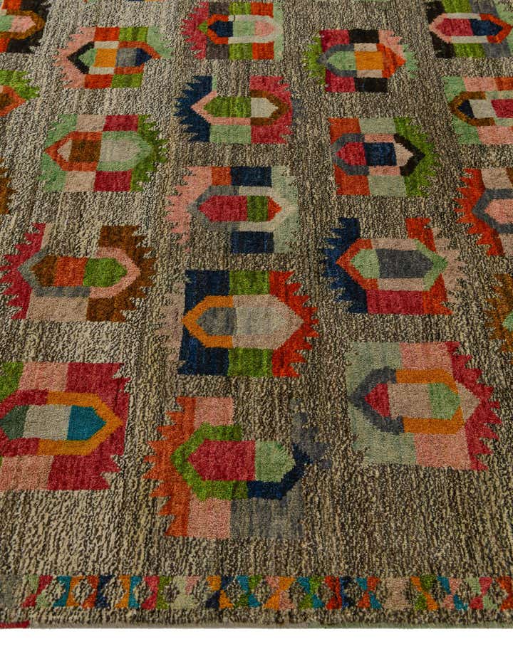 6' 9 x 10' 1 Hand Knotted Balouch Wool Rug