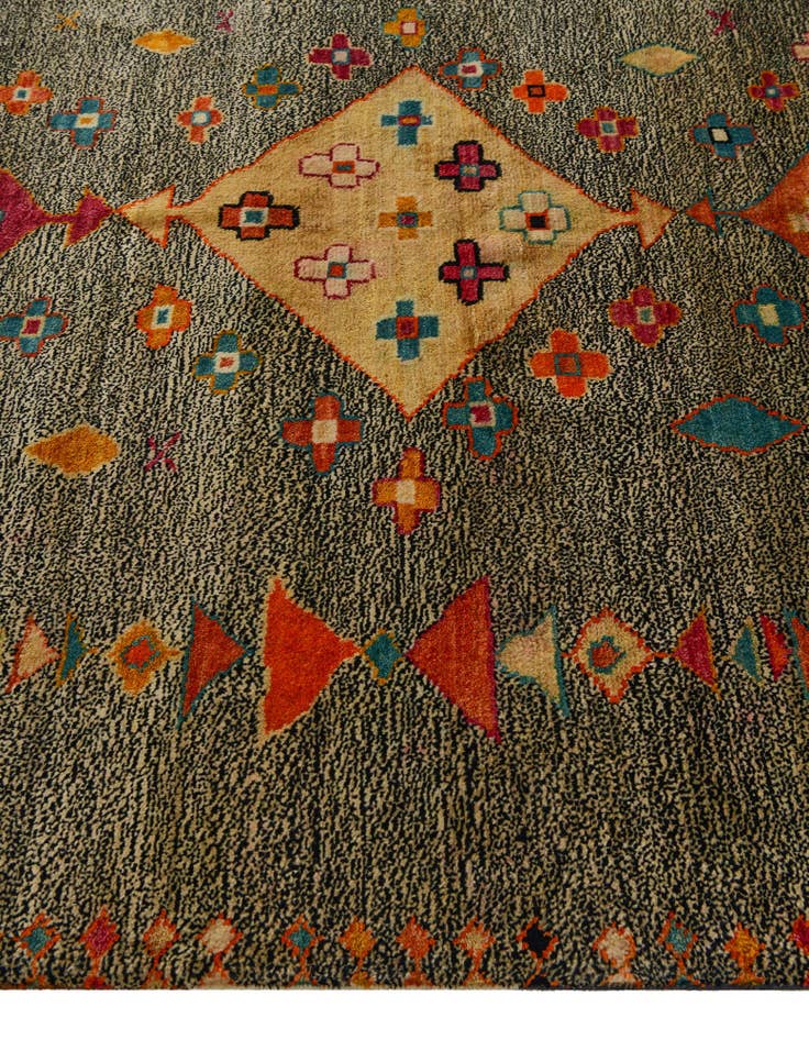 Detail image of 6' x 8' 2 Hand Knotted Balouch Wool Rug