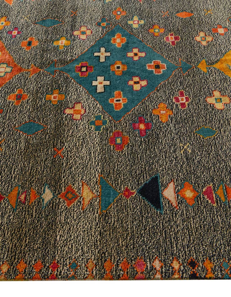 Detail image of 5' 10 x 8' 2 Hand Knotted Balouch Wool Rug