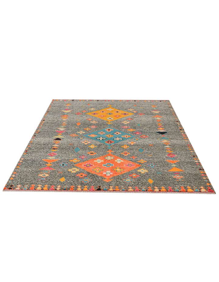 5' 10 x 8' 2 Hand Knotted Balouch Wool Rug