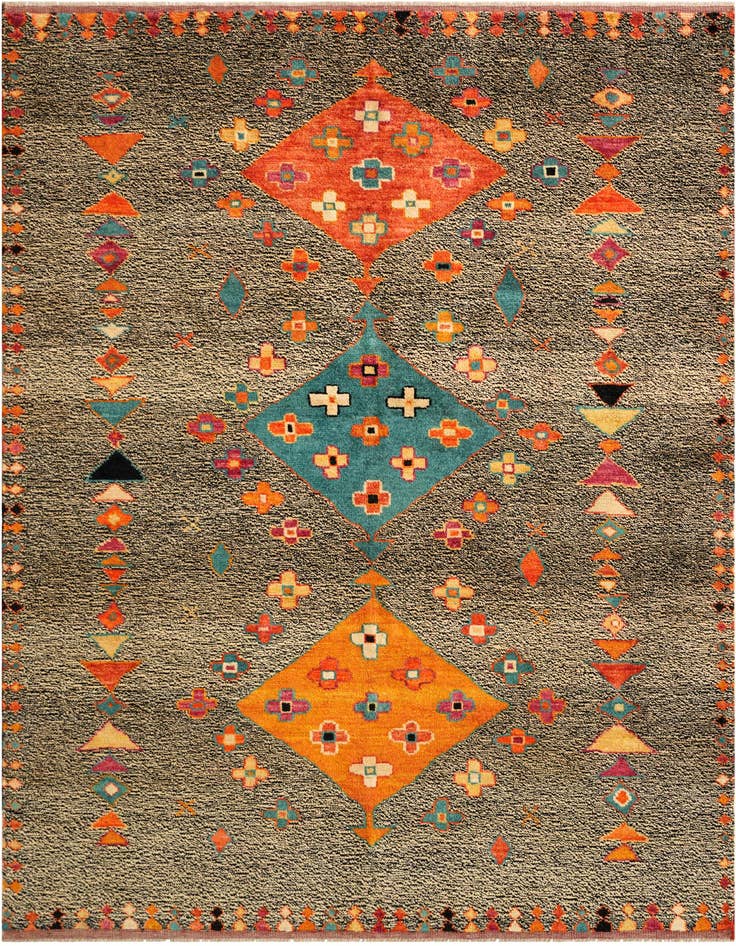 Detail image of 5' 10 x 8' 2 Hand Knotted Balouch Wool Rug