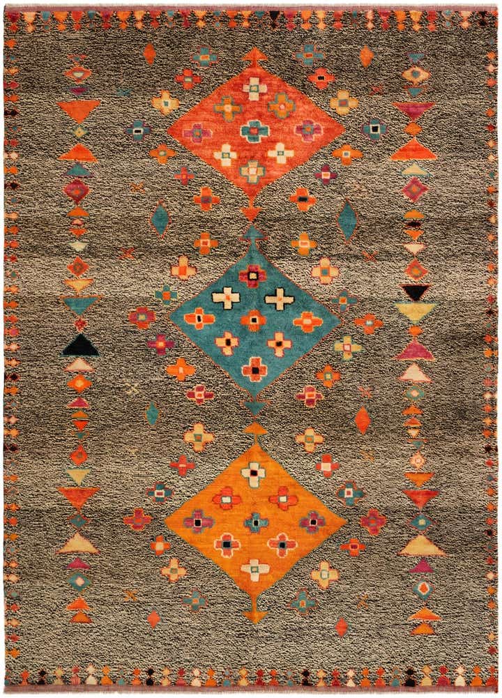 5' 10 x 8' 2 Hand Knotted Balouch Wool Rug