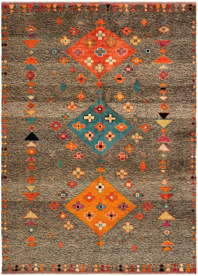 Detail image of 5' 10 x 8' 2 Hand Knotted Balouch Wool Rug