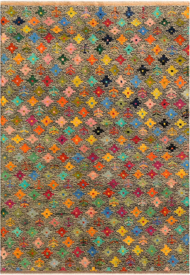 Detail image of 5' 6 x 7' 10 Hand Knotted Balouch Wool Rug