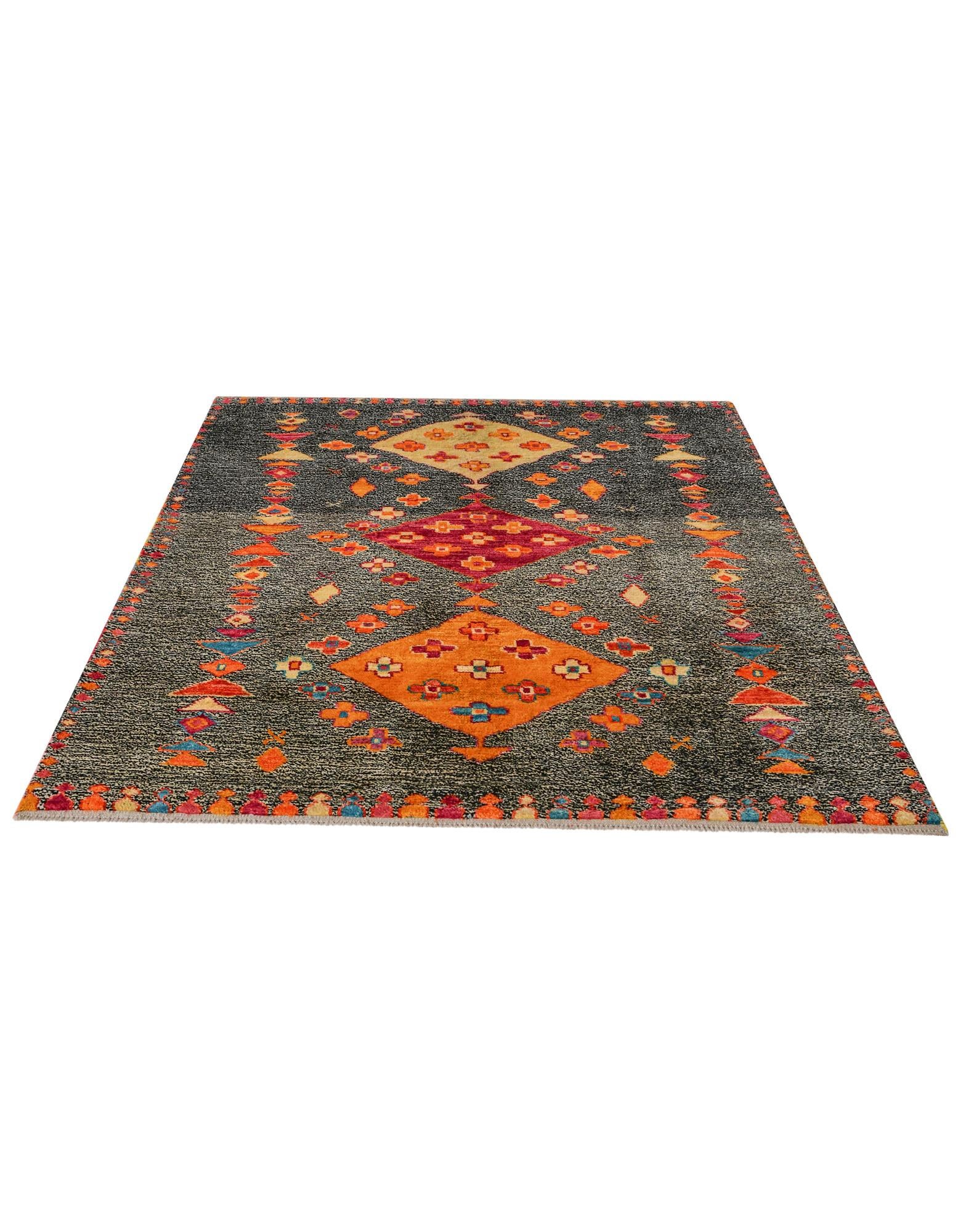5' 9 x 8' 2 Hand Knotted Balouch Wool Rug