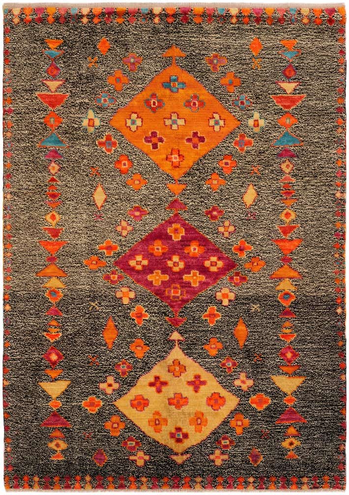 5' 9 x 8' 2 Hand Knotted Balouch Wool Rug