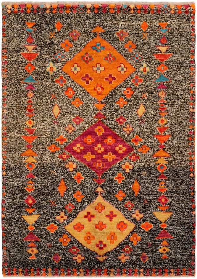 Detail image of 5' 9 x 8' 2 Hand Knotted Balouch Wool Rug