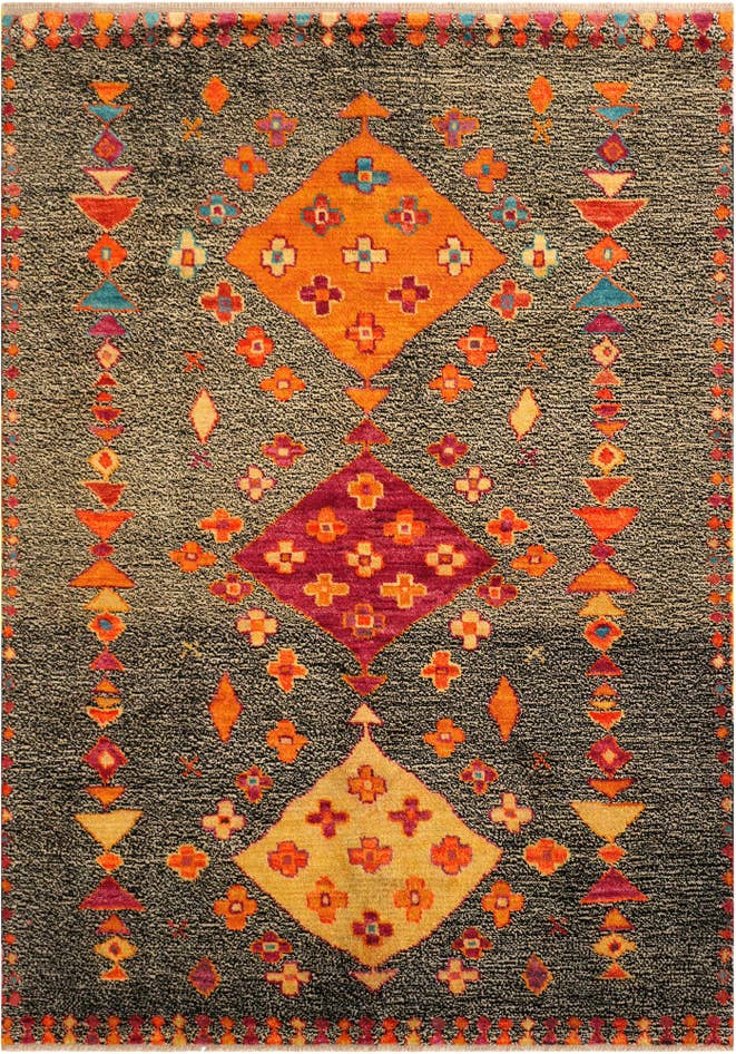 Detail image of 5' 9 x 8' 2 Hand Knotted Balouch Wool Rug