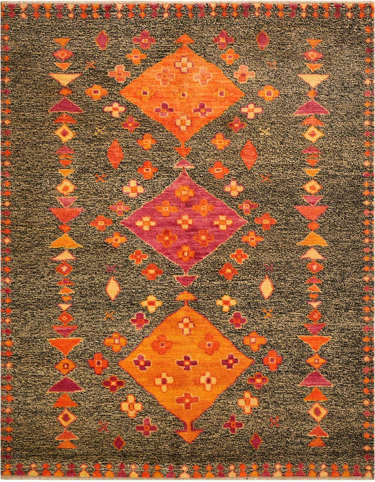 Detail image of 6' 2 x 8' Hand Knotted Balouch Wool Rug