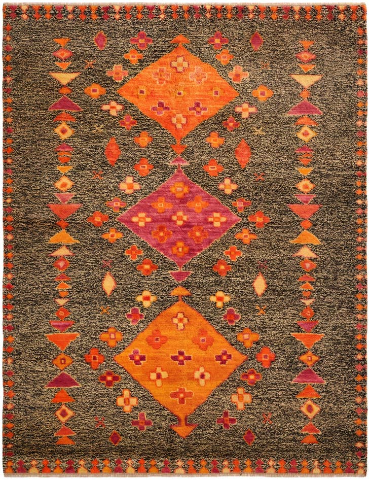 Detail image of 6' 2 x 8' Hand Knotted Balouch Wool Rug
