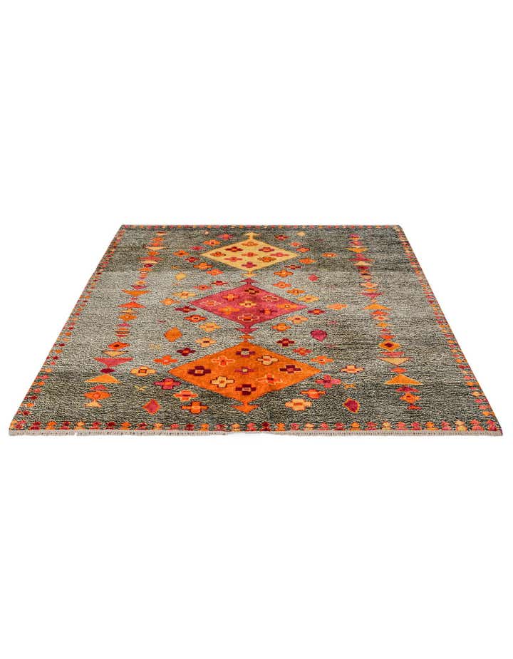 6' x 7' 11 Hand Knotted Balouch Wool Rug