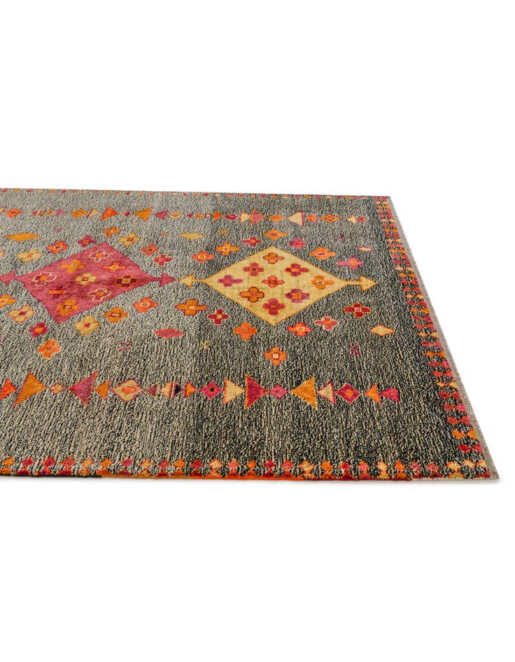 Detail image of 6' x 7' 11 Hand Knotted Balouch Wool Rug