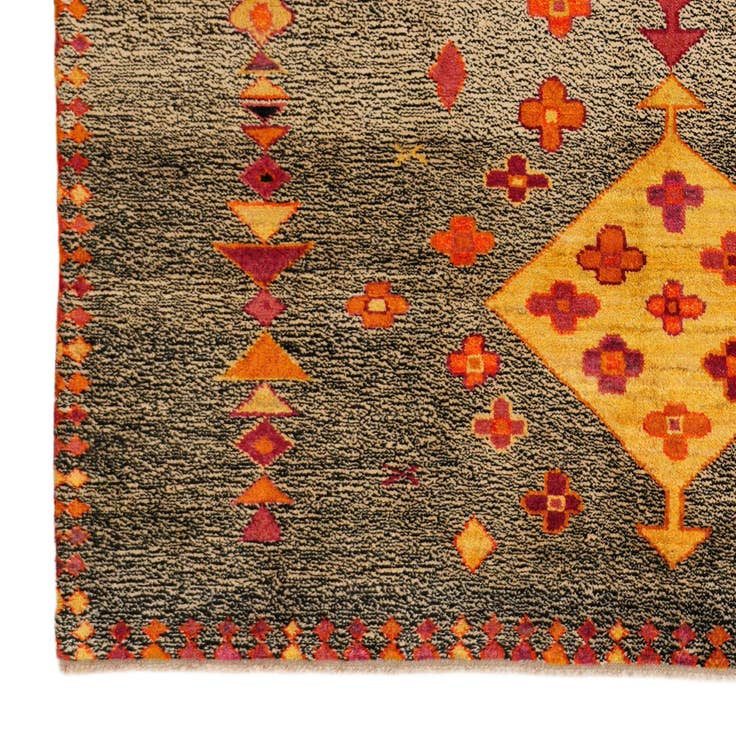 Detail image of 6' x 7' 11 Hand Knotted Balouch Wool Rug