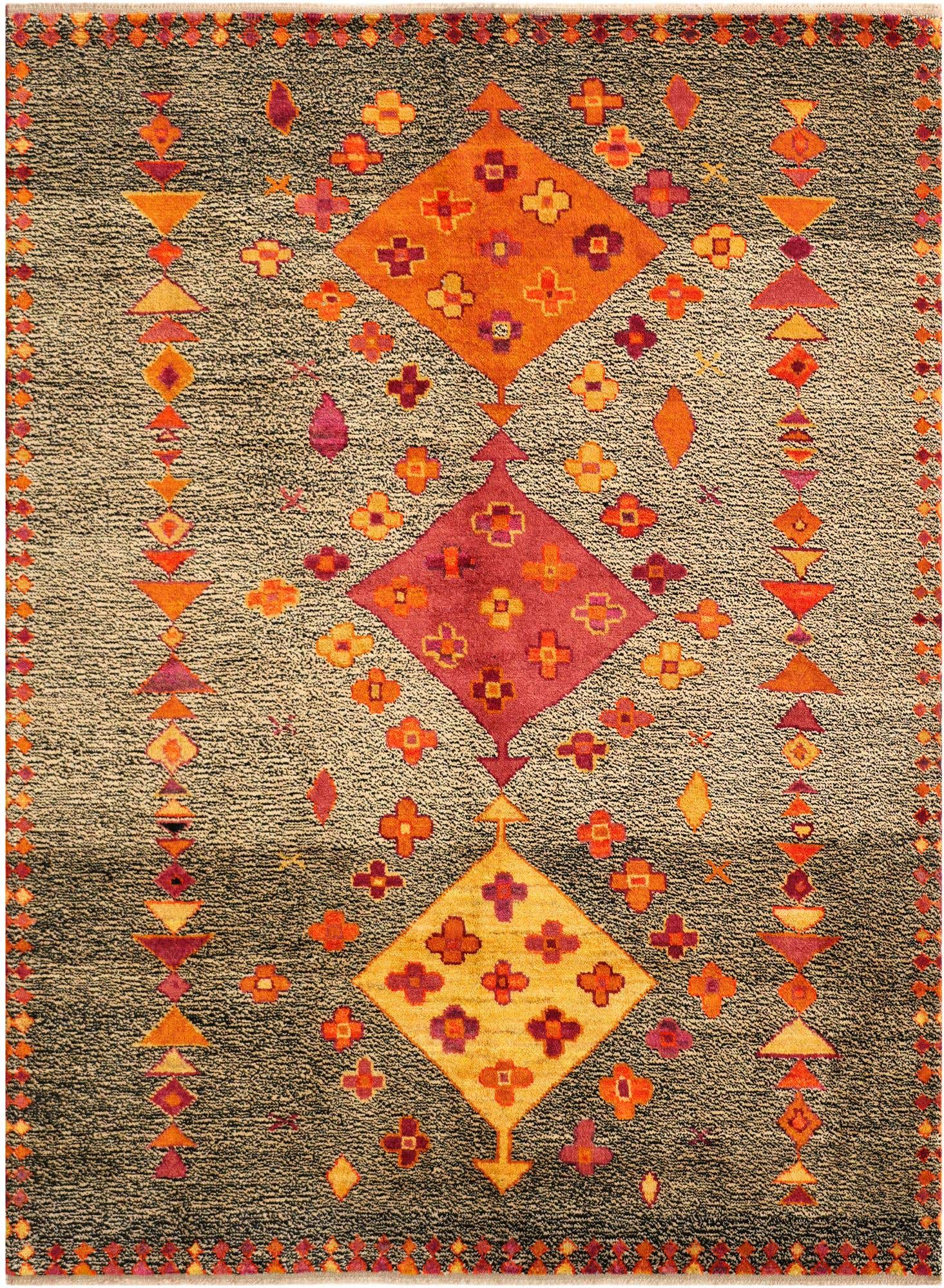 6' x 7' 11 Hand Knotted Balouch Wool Rug