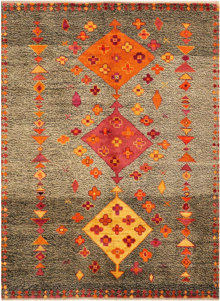 6' x 7' 11 Hand Knotted Balouch Wool Rug