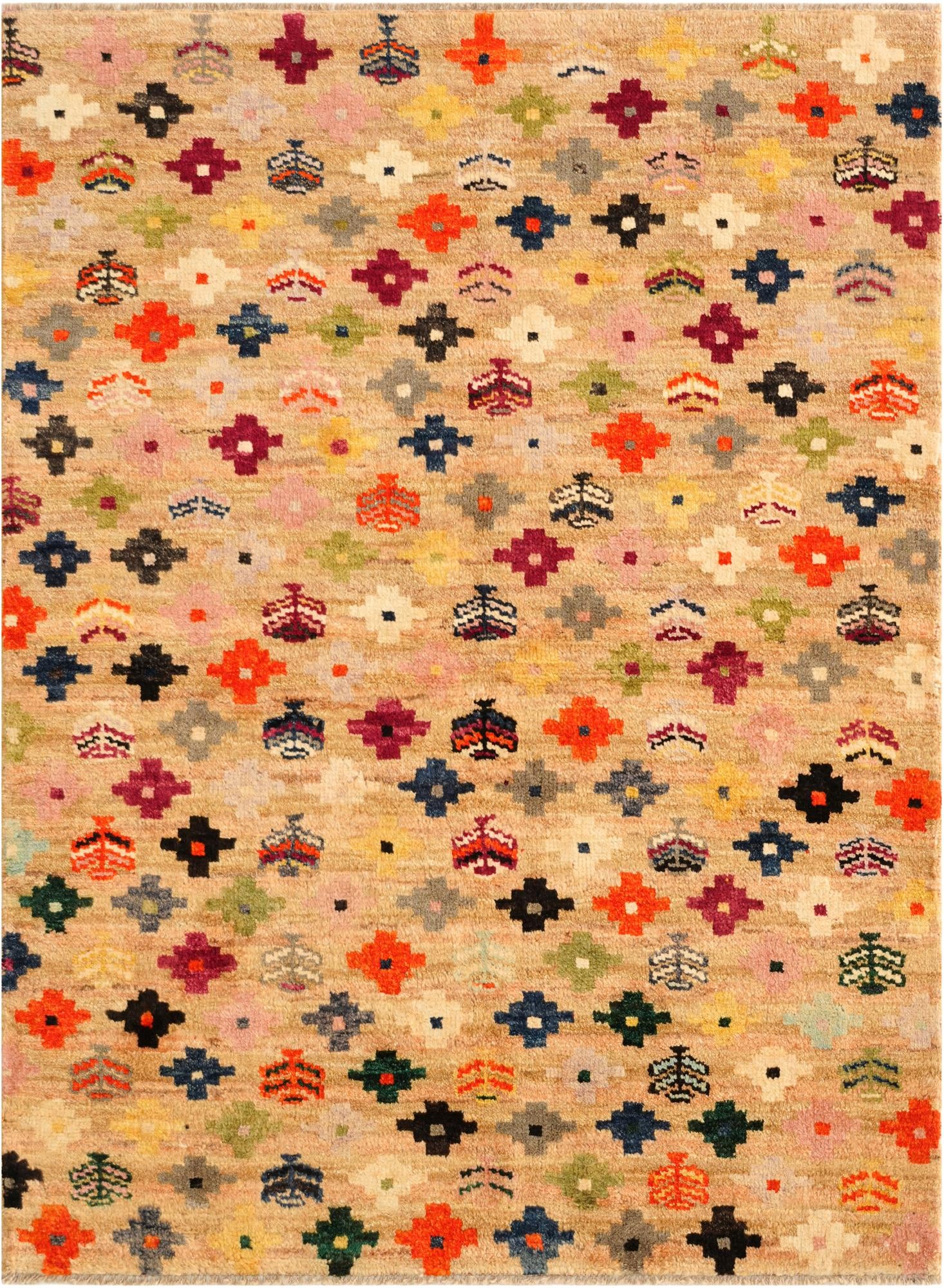 4' 4 x 5' 11 Hand Knotted Balouch Wool Rug