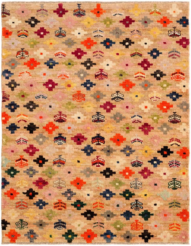 Detail image of 4' 4 x 5' 11 Hand Knotted Balouch Wool Rug